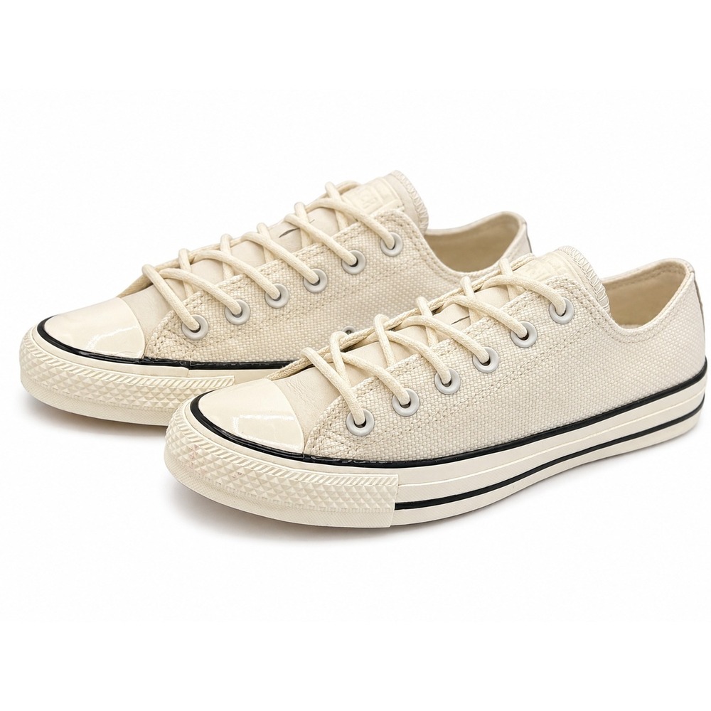 Converse Chuck Taylor All Star Womens 7.5 Low Top Vintage White Sneakers A14241C